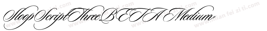 SloopScriptThreeBETA Medium字体转换